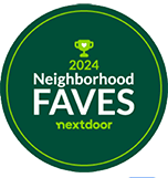 Neighborhood Faves 2024 Carpet Cleaning Badge